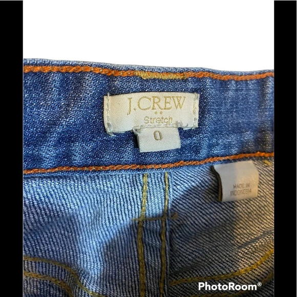 J. Crew Stretch Blue Jean Short Sz 0 - Picture 5 of 7